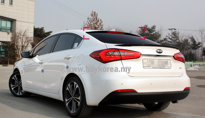 LED Glass Wing Spoiler for K3