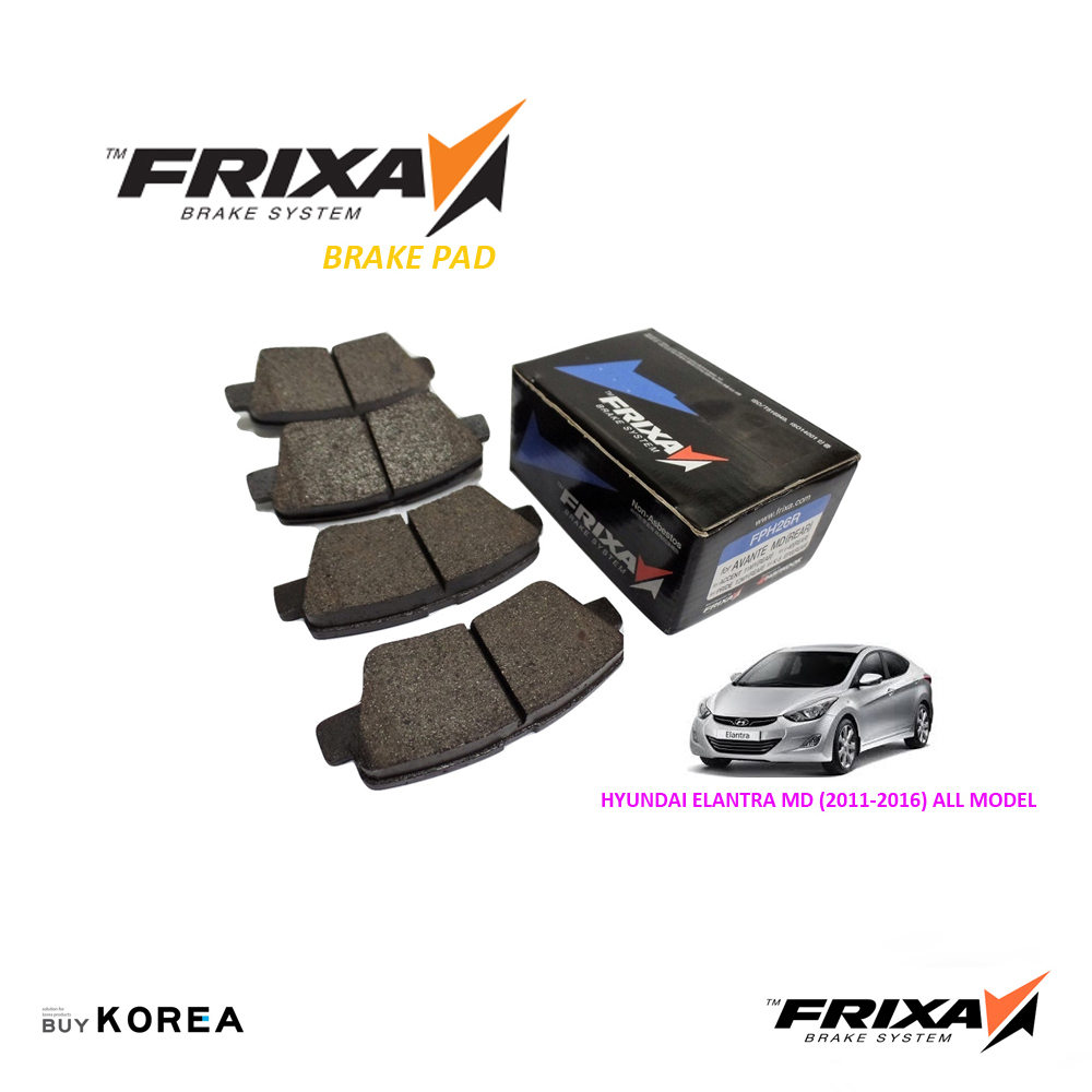 Hyundai Elantra MD 2011-2015 Rear Frixa Brake Pad