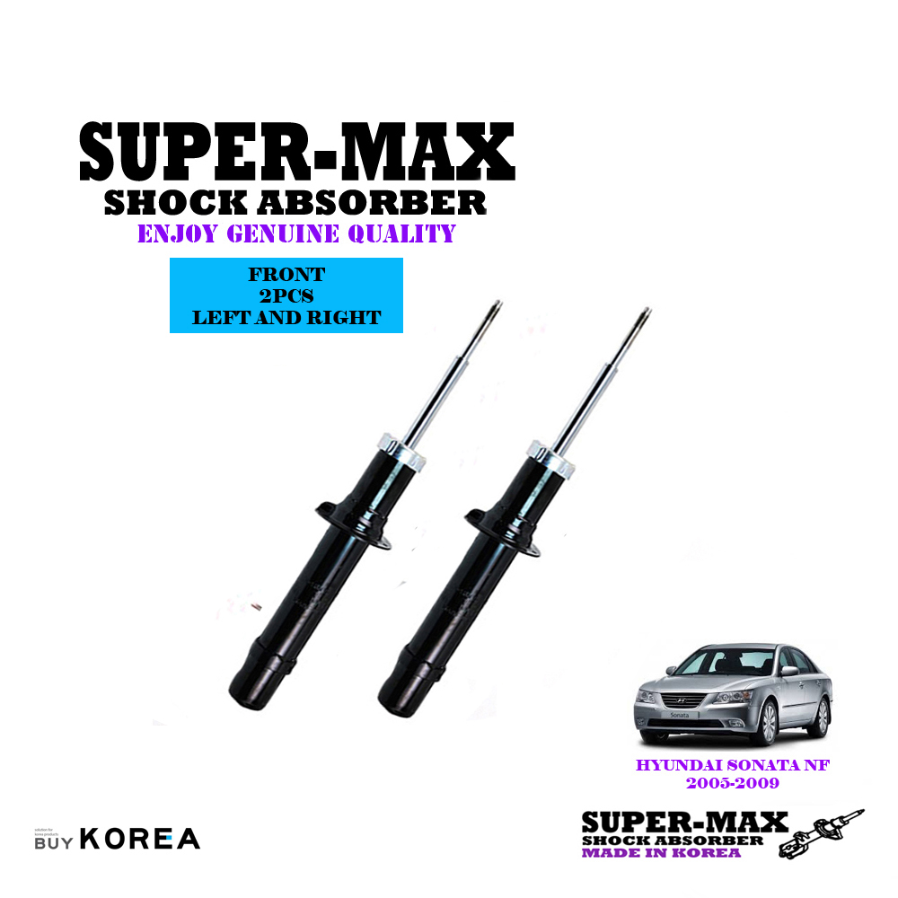 Hyundai Sonata NF 2005-2009 Front Left And Right Supermax Gas Shock Absorbers