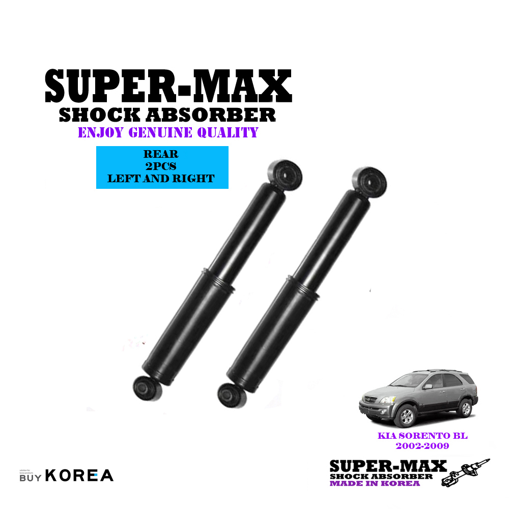 Kia Sorento BL 2.5 2002-2009 Rear Left And Right Supermax Gas Shock Absorbers